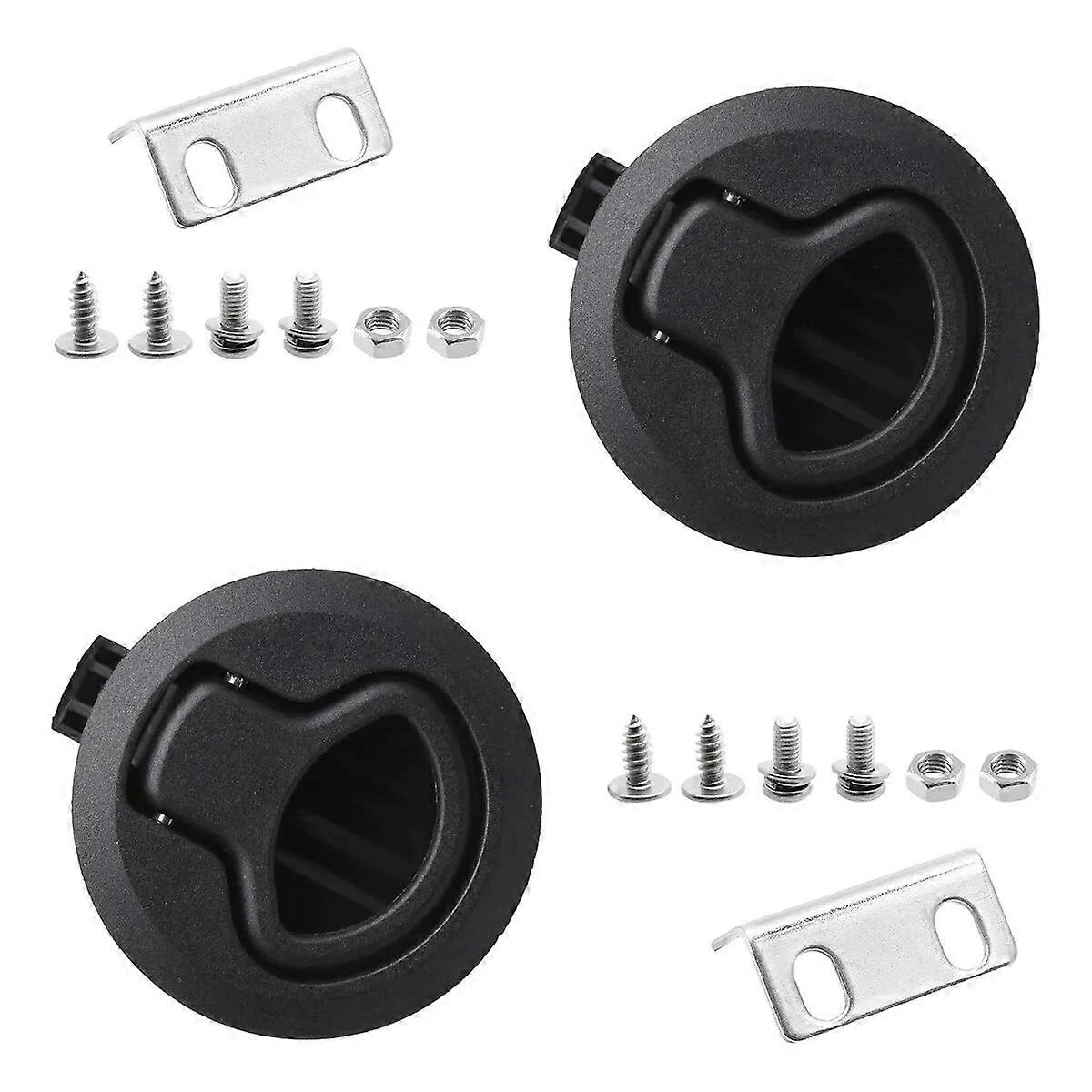2pcs Marine Hatch Locking Locker Boat Flush Pull Hatch Slam Latch For Yacht Boat Deck Hatch Locking RV Cabinet