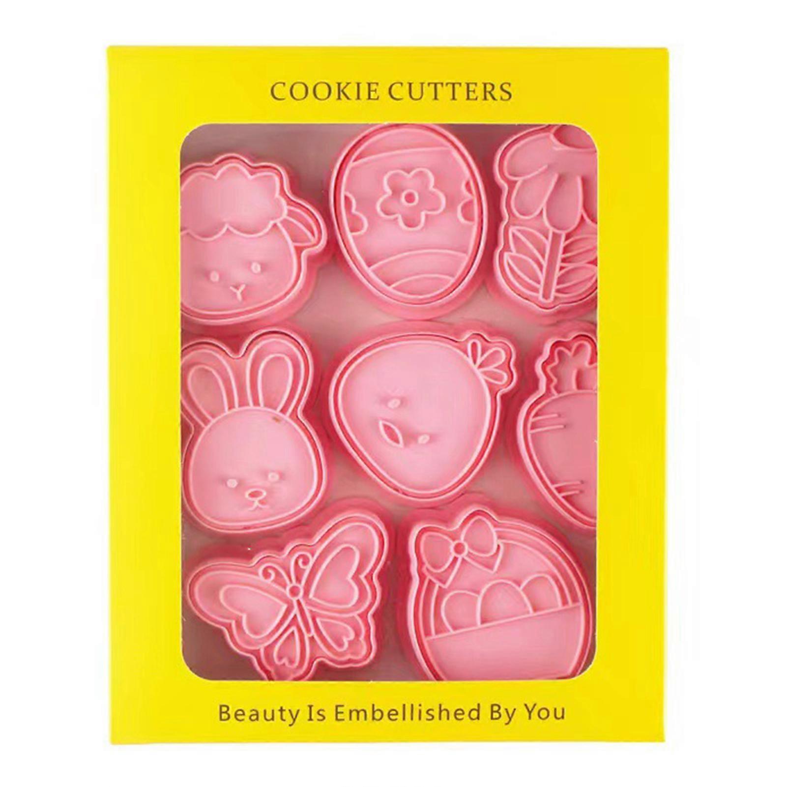 3D Easter Cookie Stencils Multipurpose Reusable DIY Fondant Cake Candy Cookie Cutter Practical