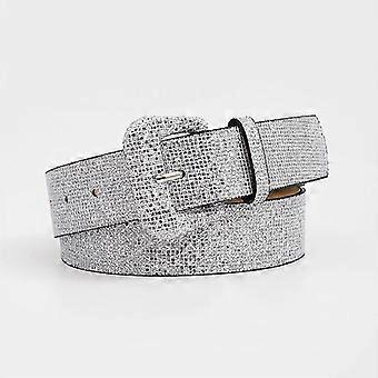 Fashion Women Shiny Rhinestone Buckle Belt Waist Chains Female