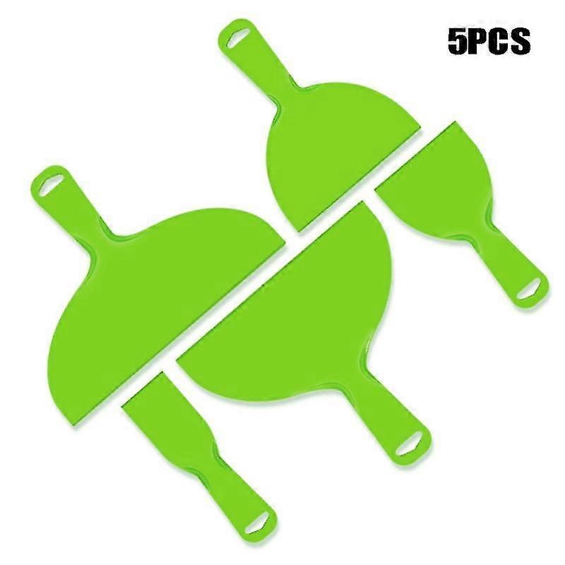 Juego de 5 piezas de cuchillo de masilla de plástico verde