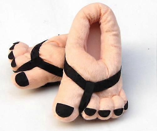 Kvinder Cartoon Tå Store Fødder Velvet Anti-slip Varm Soft Hjemmesko