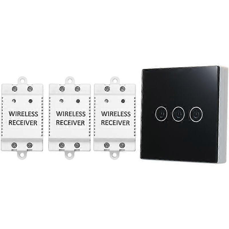 Wireless Light Switch With 3 Receivers