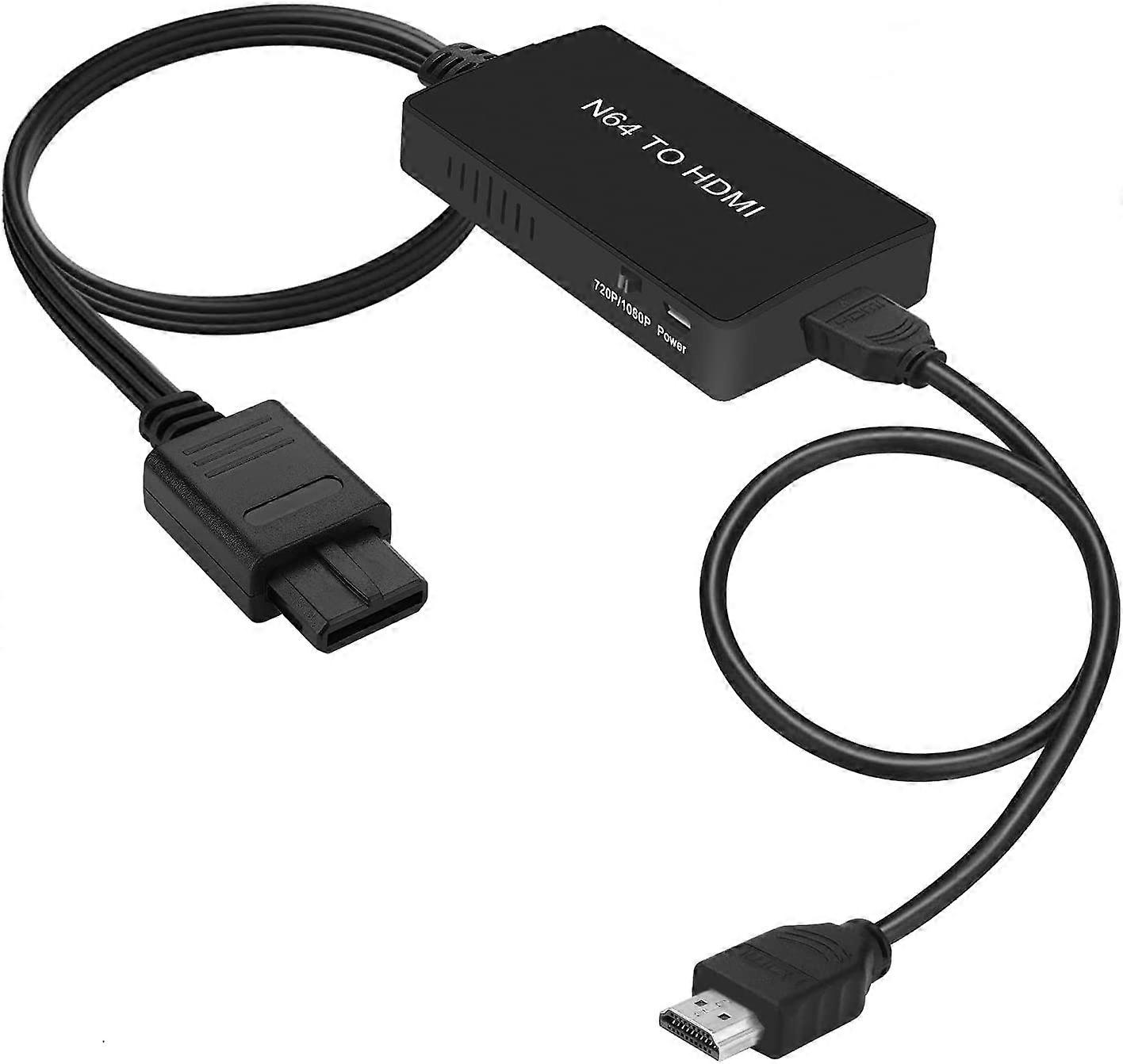 HDMI Cable for N64, N64 to HDMI Converter with HDMI Cable , Compatible N64/GameCube/SNES Game Console