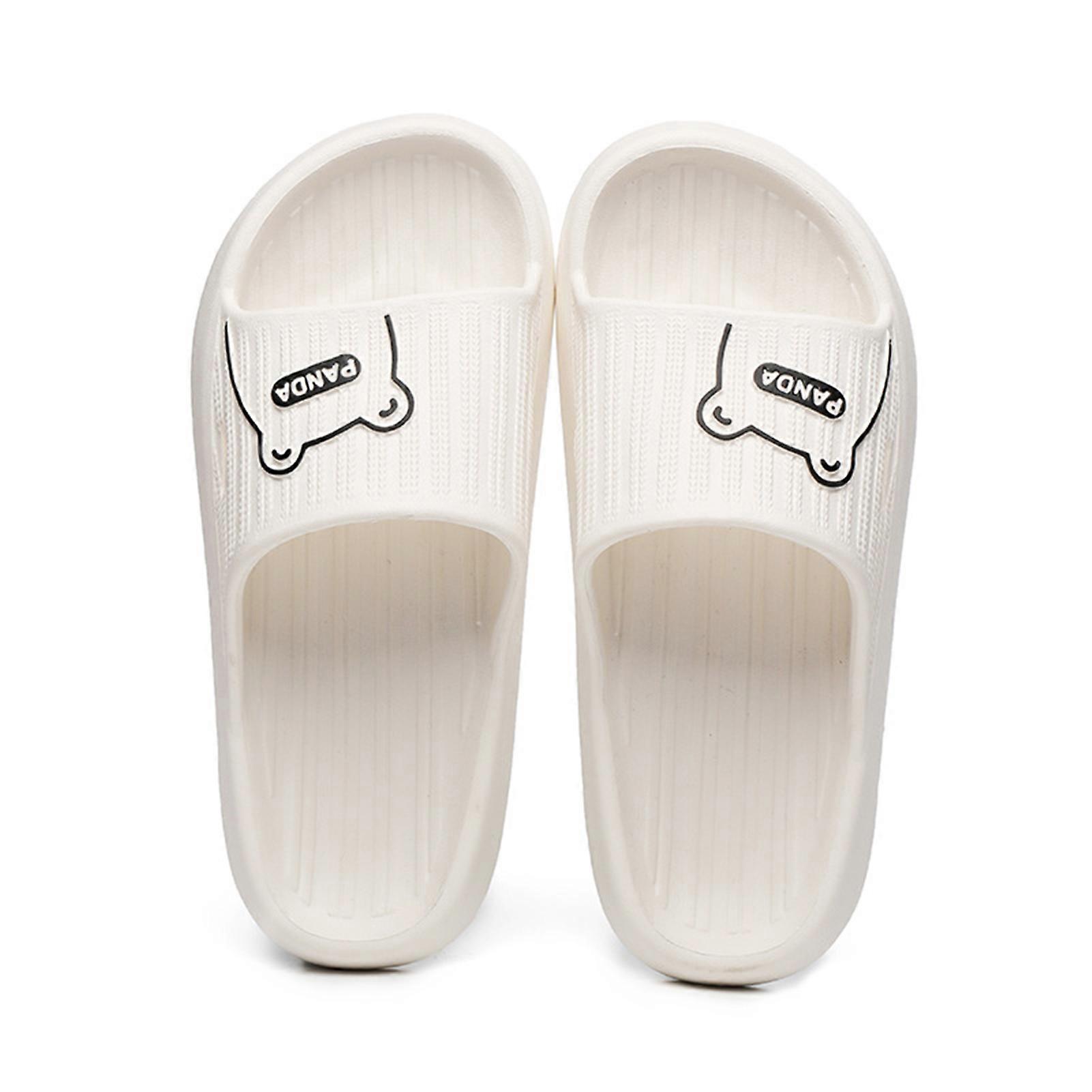 Simple Soft Sole Slippers Non-Slip Open Toe EVA Shower Sandals for Summer