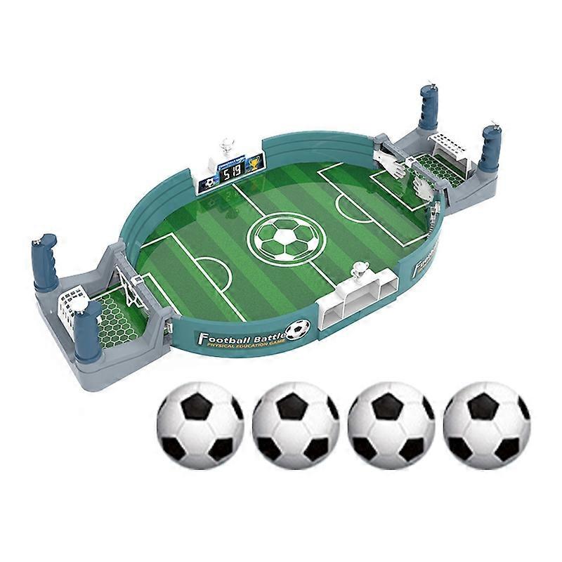 1 Set Desktop Football Toy Classic Creative Easy to Play Parent-child Interactive Double Battle Table Soccer Game for Gift