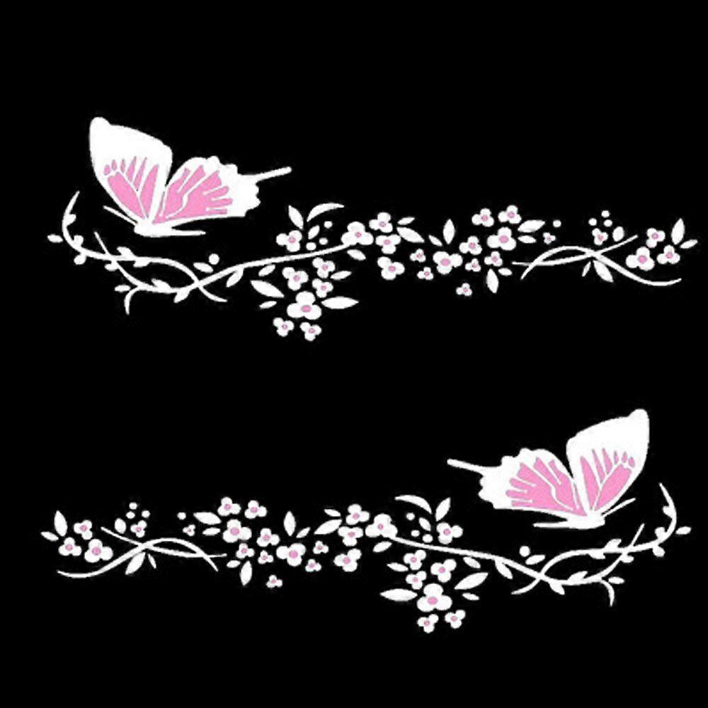 Side Graphics Vinyl Flower Butterfly Car Stickers Decals For Cars Motorcycles Decor Window Stickers