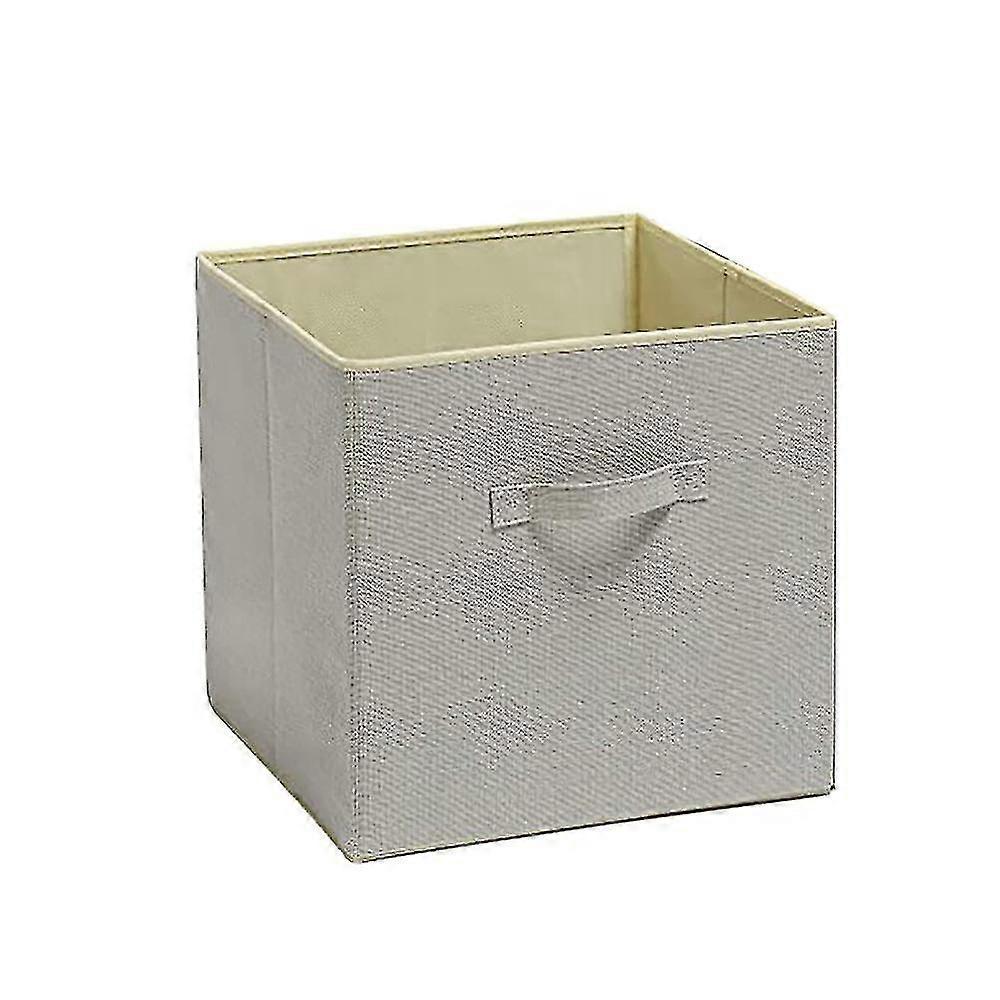 Foldable Closet Fabric Organizer Bins Storage Cube Bin Storage Collapsible Shelves(light Gray)