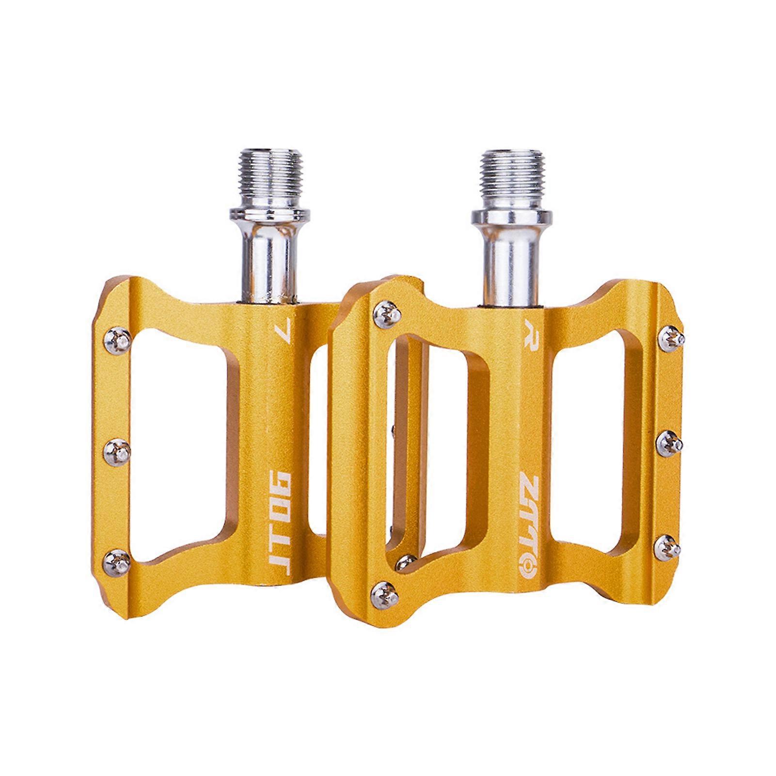 Kaesi 1Pair ZTTO Universal Colorful Bike Pedals Aluminum Alloy Bicycle Flat Platform for Folding Mountain Road Bikes