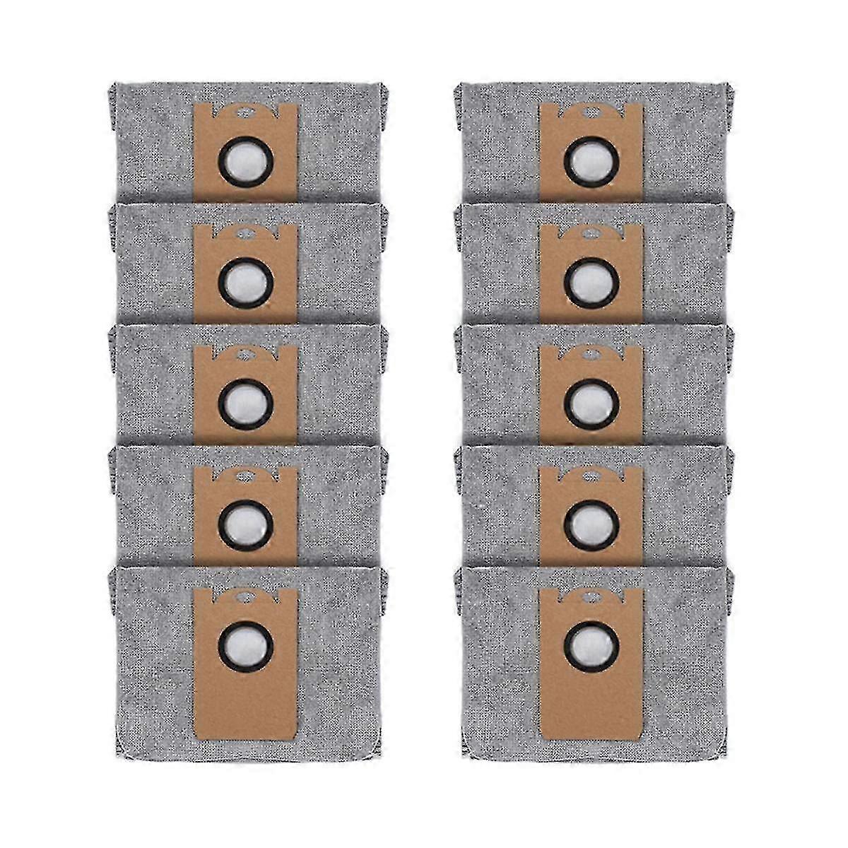 10 Pcs Dust Bags For Robovac L35 Hybrid Lr30 Hybrid Lr20 Auto-empty Station, With Activated Carbon