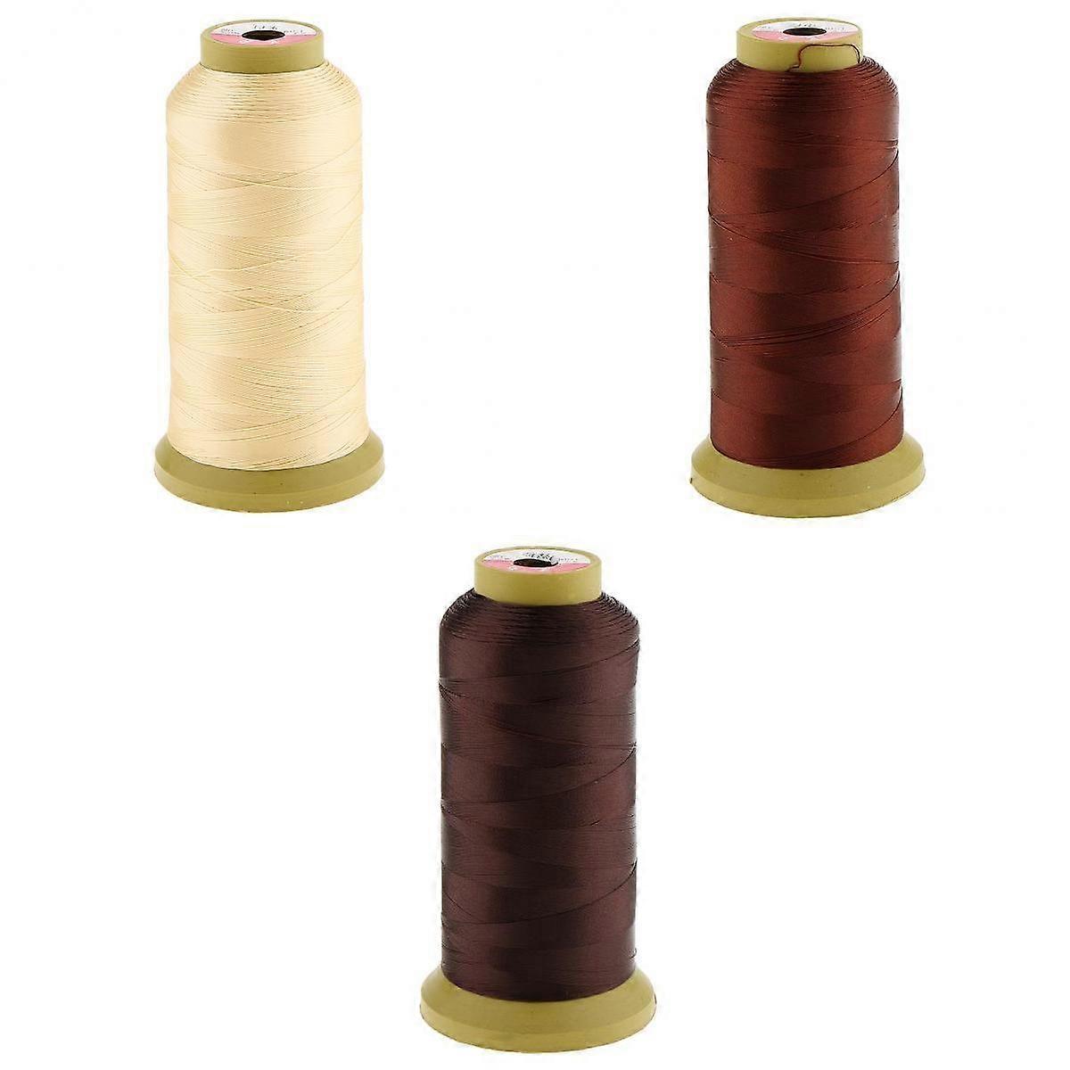 3 Pieces Hair Sewing/Braid/Weaving Bangs Extension Wig Decor Thread 0.2mm