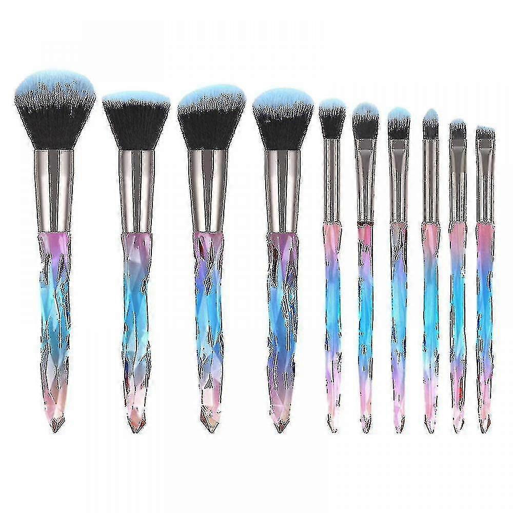 Diamond Shaped Handle Makeup Brush Set