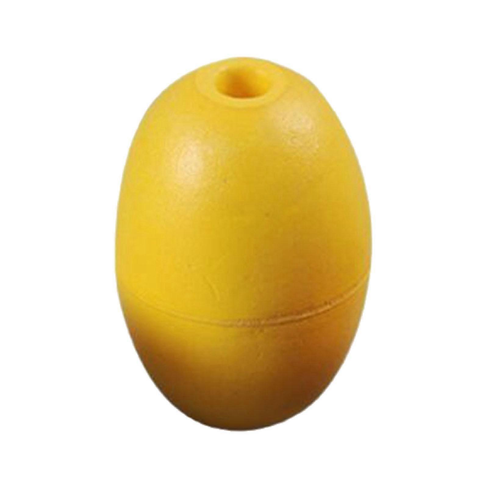Float Buoy Olive Shaped Buoy Ball Deep Water Float for Boats Dock Pool Yellow