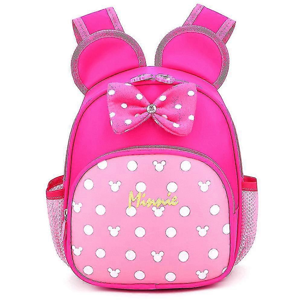 Disney Minnie Mouse 3d Backpack For Kids Toddler Boys Girls Cute Cartoon Backpack Travel School Bag Kindergarten Book Bag Rucksack Gifts