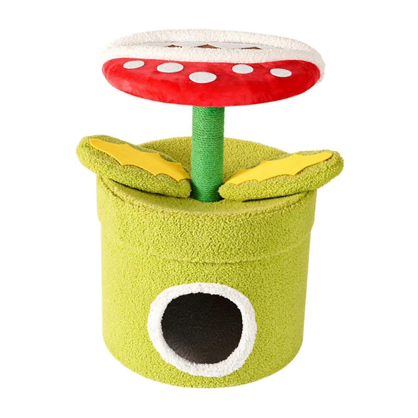 Cat Tree Interactive Grinding Claw Nest Cats Jumping Toy Cat Scratching Post