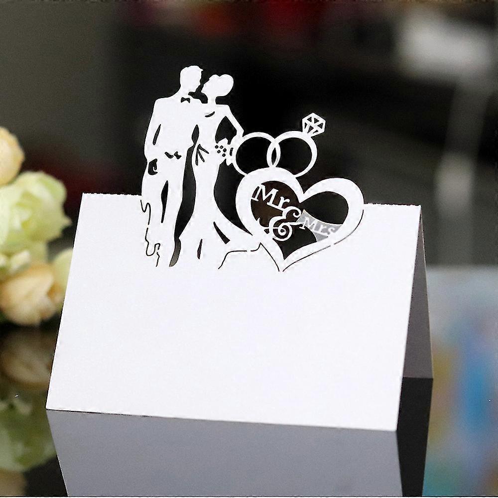 מר & גברת שם שולחן מקום כרטיסי מסיבת חתונה תפאורה אוכל