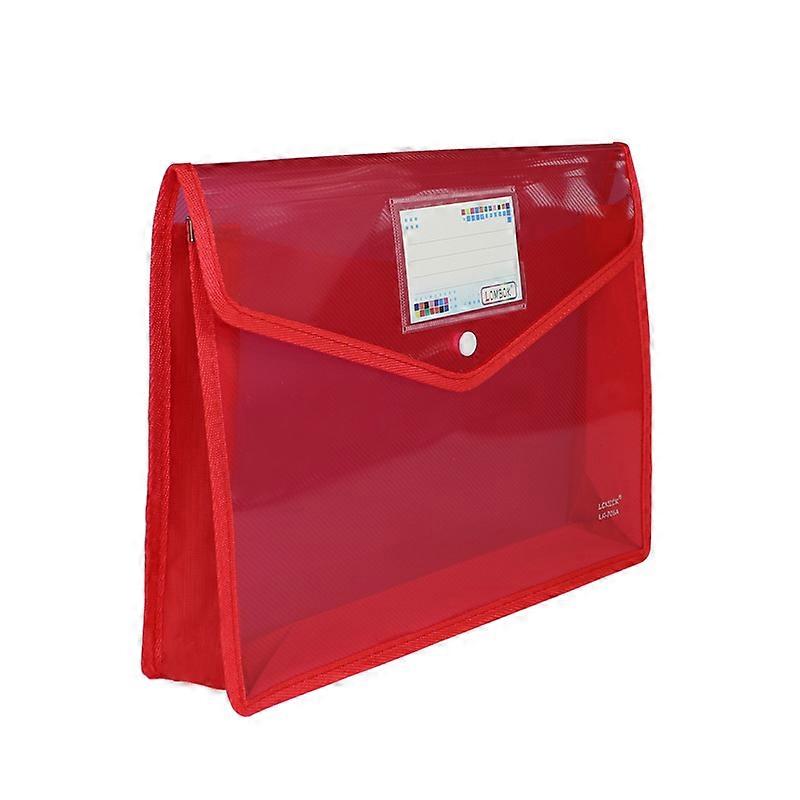 A4 Plastic Wallets, 1 Pcs Popper Wallet Plastic Document Folder Premium Pockets Files Envelope for School Office Home, with Snap Closure,Large Capacit