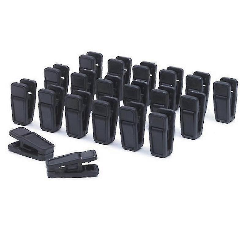20pcs Flocking Non-Slip Plastic Hanger Clips, Windproof