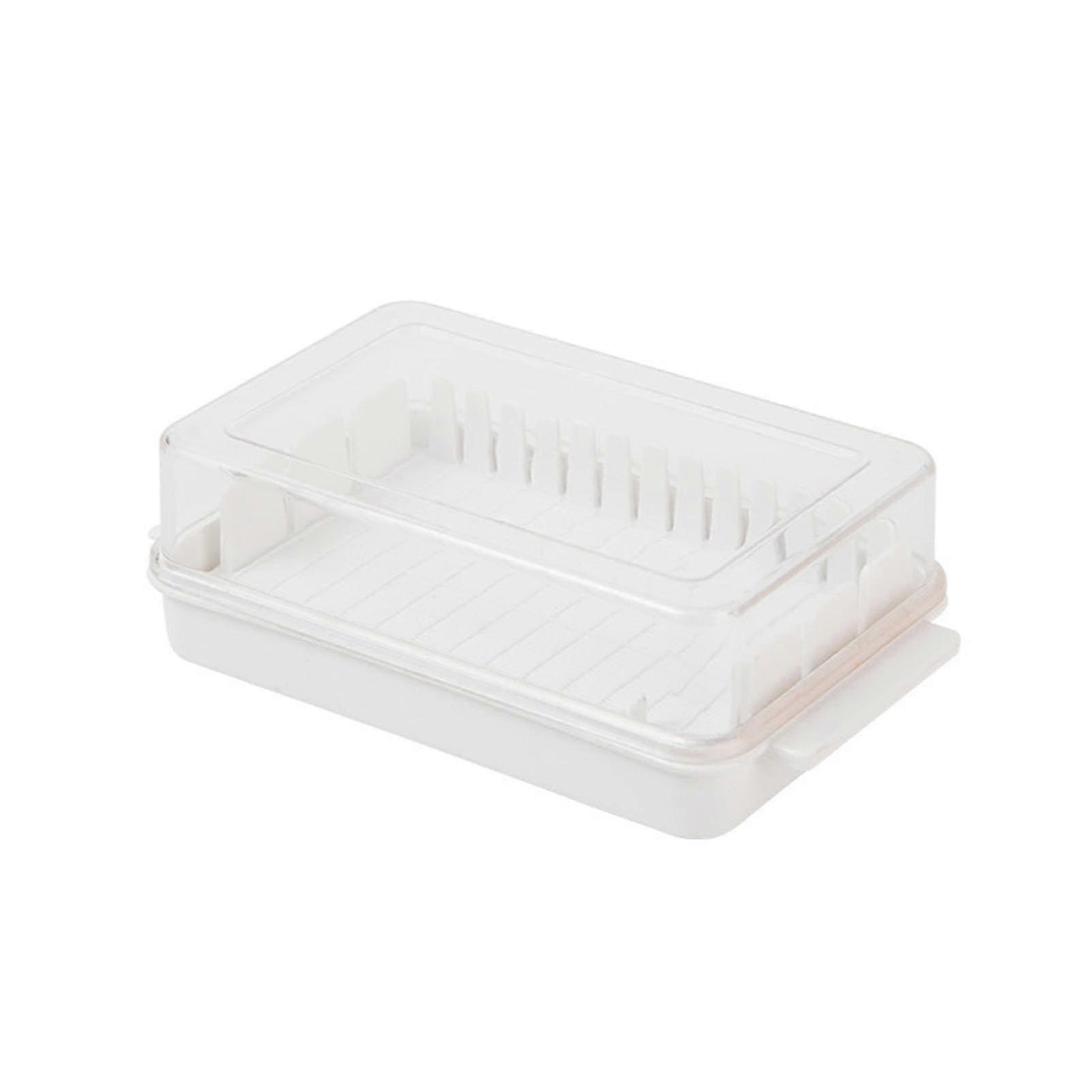 Transparent Butters Box With Lid For Easy Cutting -purpose Butters Stora Box (1pc)