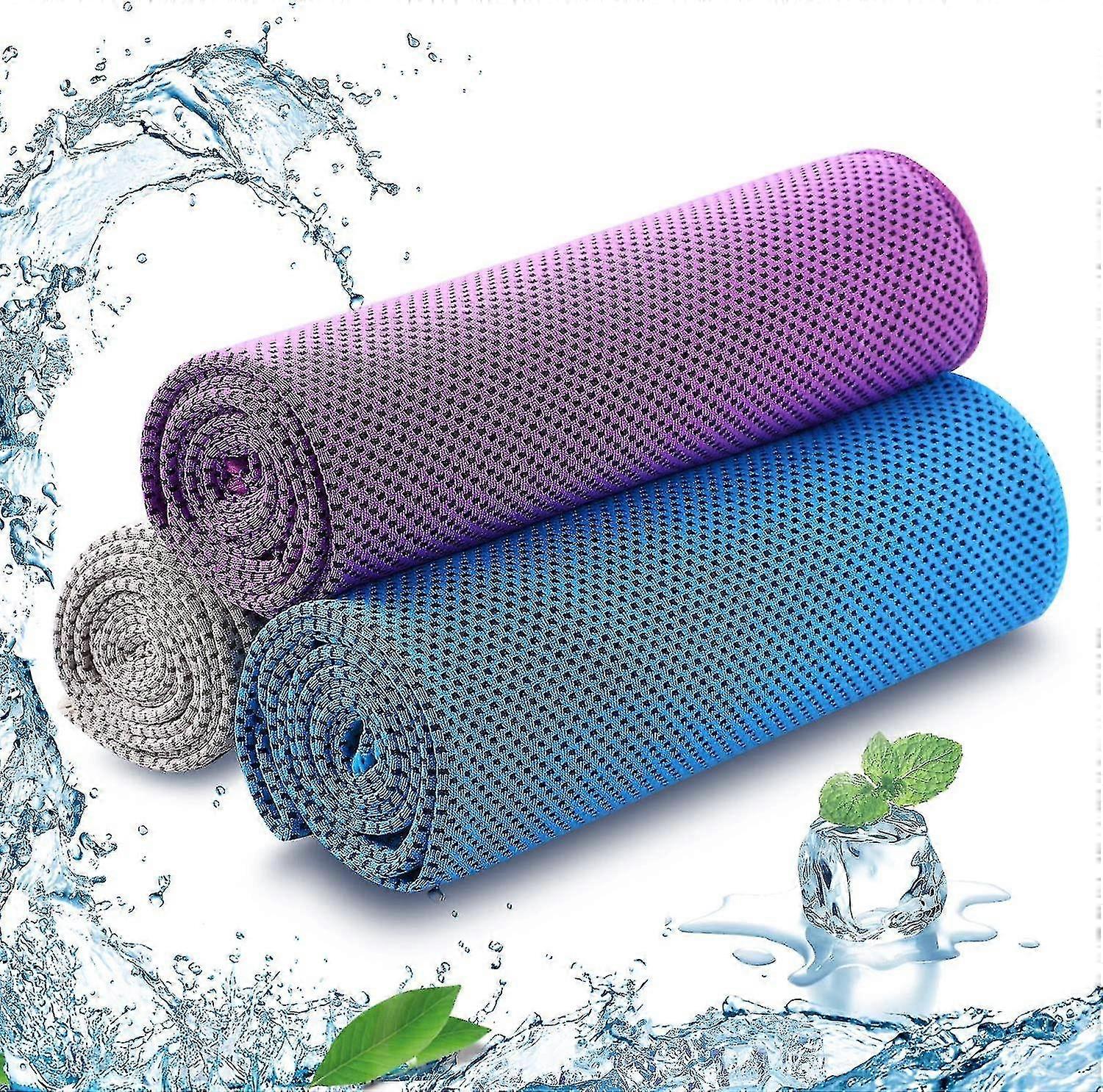 Cooling Towel 4 Pack Instant Relief Microfiber Cool Towels 30*90cm