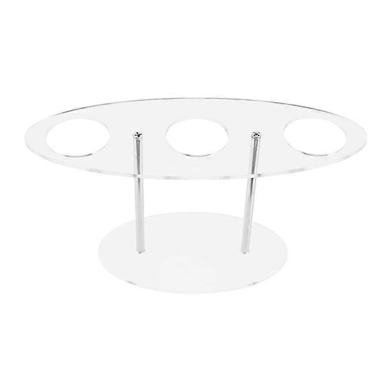 Acrylic Ice Cream Cone Holder, Charcuterie Food Cone Holder, Waffle Cone Holder Stand, 3 Holes,Transparent