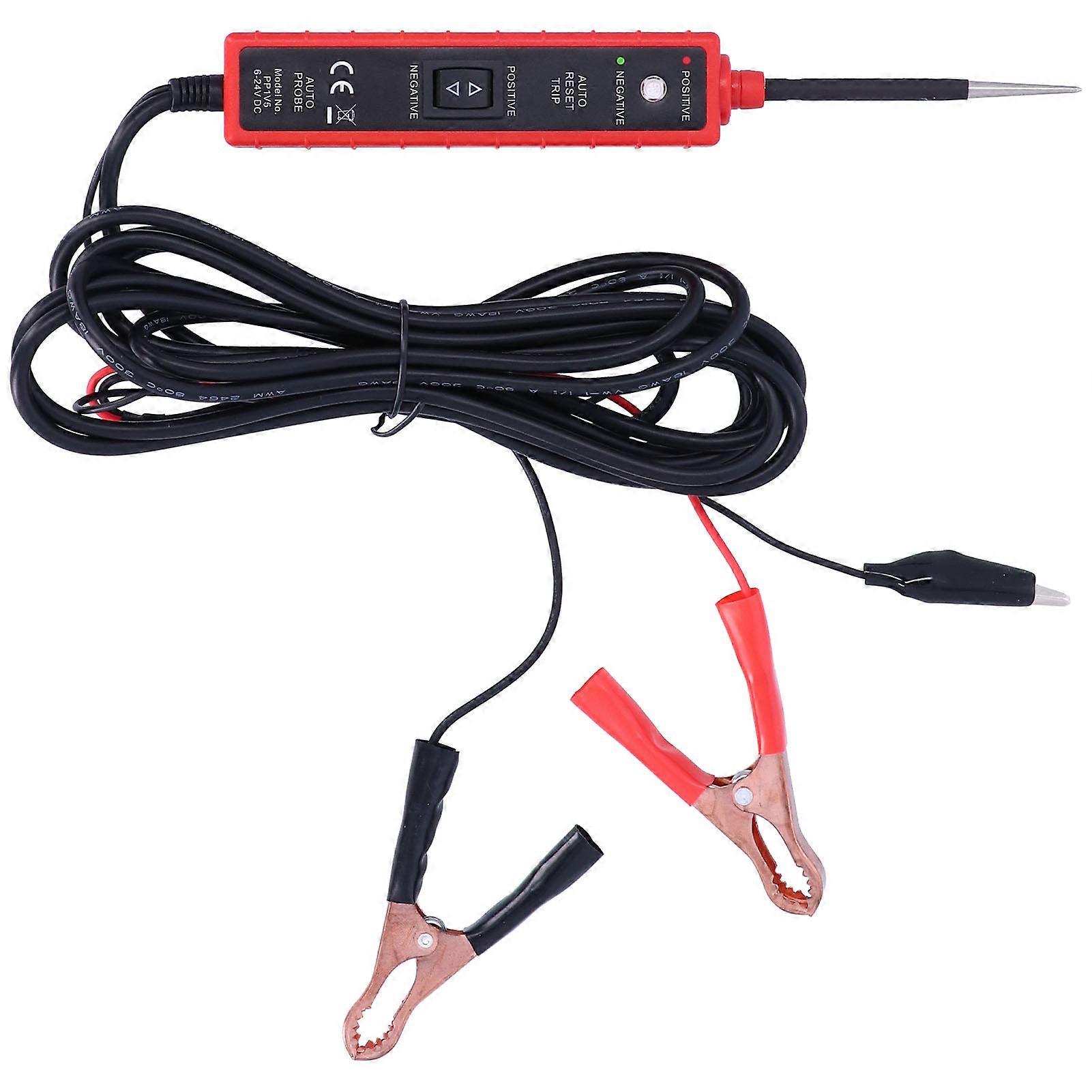24V Power Circuit Tester with 14.8ft Cable Professional Auto Diagnostic Tool