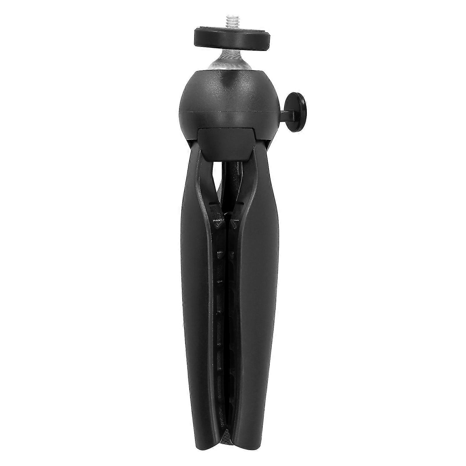 Mobile Phone Stand 14in Tripod, Mini Desktop Selfie Stand with Live Video Accessory for Camera, Black
