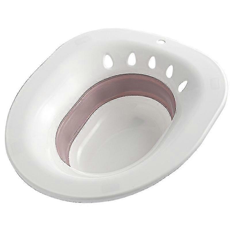 Bain de siège pliable pour siège de toilette Bassin de bain de siège pour les femmes enceintes Hémorroïdes personnes âgées