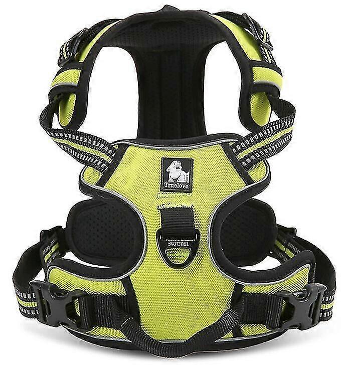 No Pull Dog Harness Reflective Adjustable With 2 Snap Buckles Easy Control Handle