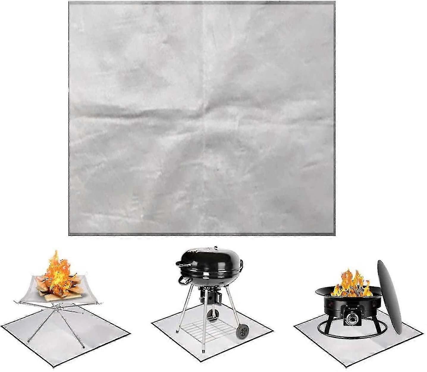 Burner's Fire Pit Mat 100x100cm, Picnic Barbecue