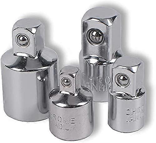 4pcs Ratchet Adapter Ratchet Socket Adapter 1/2 to 3/8-3/8 to 1/2-1/4 to 3/8-3/8 to 1/4 Socket Reducer for Sockets and Bits