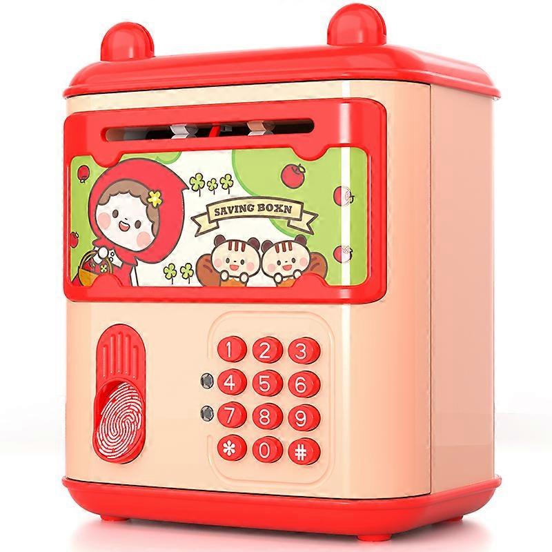 أصبع البنك الآلي البسيطة عملات معدنية آمنة لتوفير النقد صندوق المال كلمة المرور رمز العداد مفتاح قفل عملة البنك ATM هدية الطفل