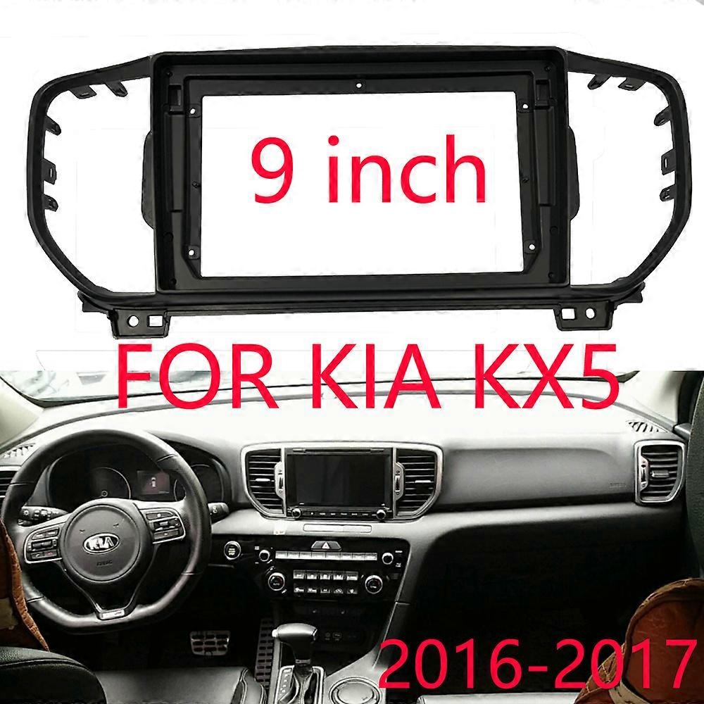 9 Inch 2din Car Fascia For Kia KX5 SPORTAGE 2016-2017 Stereo Double Din Dvd Frame Install Panel Dash Mount Installation