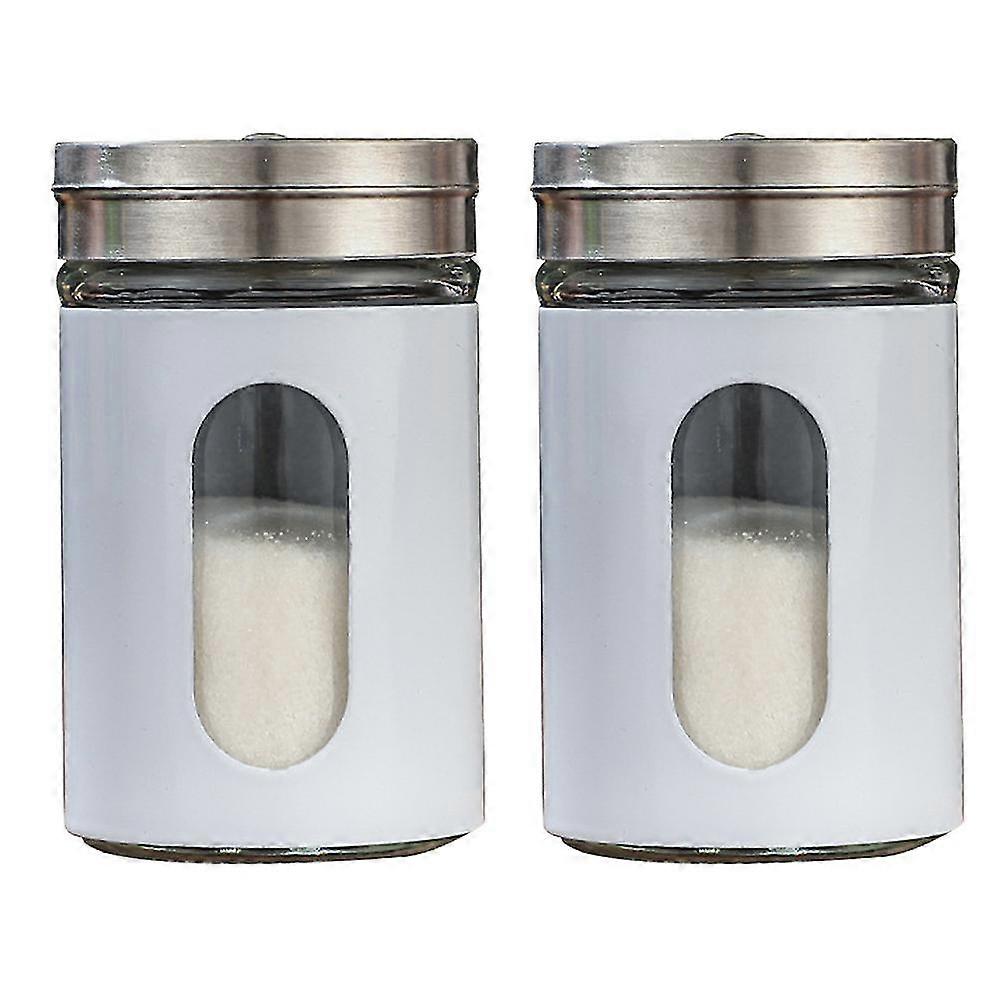 2 Stück Shaker für Salzpulver Zucker Zimt Pfeffer