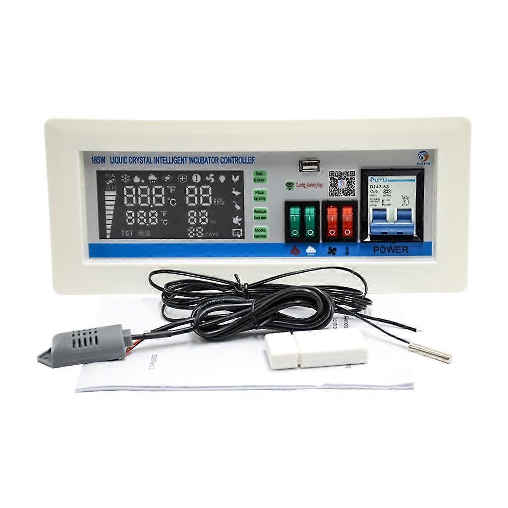 XM-18SW Automatic Egg Incubator Controller Thermostat Hygrostat App System Control Temperature Humidity Sensors