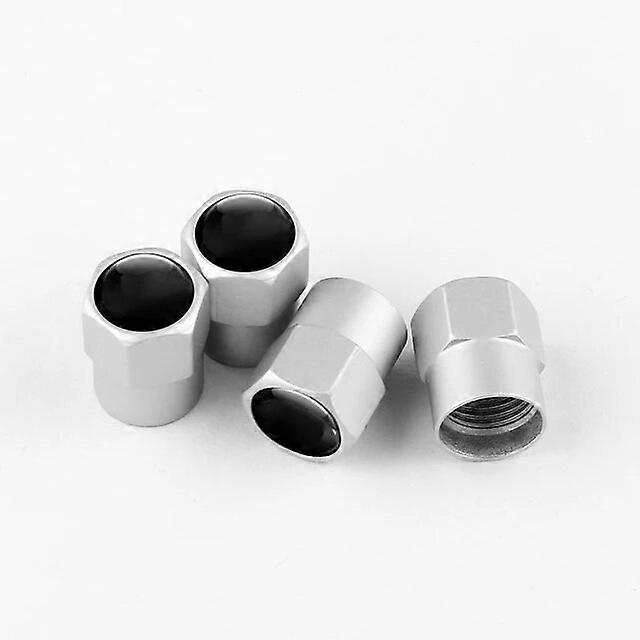 4pcs/ Aluminum Alloy Car Wheel Tire Valve Caps Tyre Rim Stem Covers Airdust Waterproof For Automobiles Motorcycles Trucks Bikes-Motor Vehicle Wheel Pa
