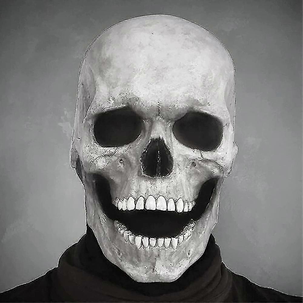 Creepy Mask With Moving Jaw Prop Ar