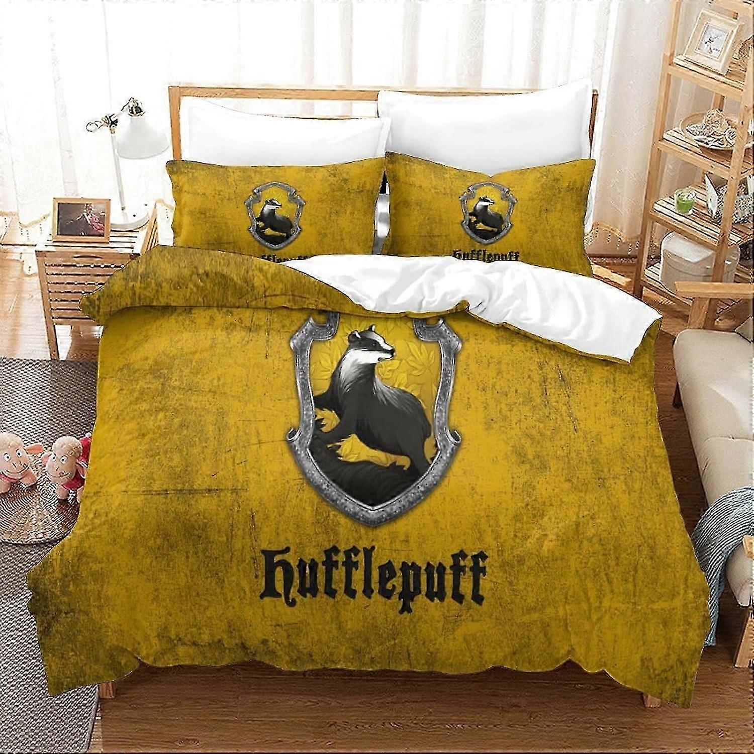 J1258 Lakan Harley Davidson Tema Täcke Överdrag för barn Pojkar 3D Mönster Täcke Set 3st Sängkläder Påslakan med örngott Lakan B