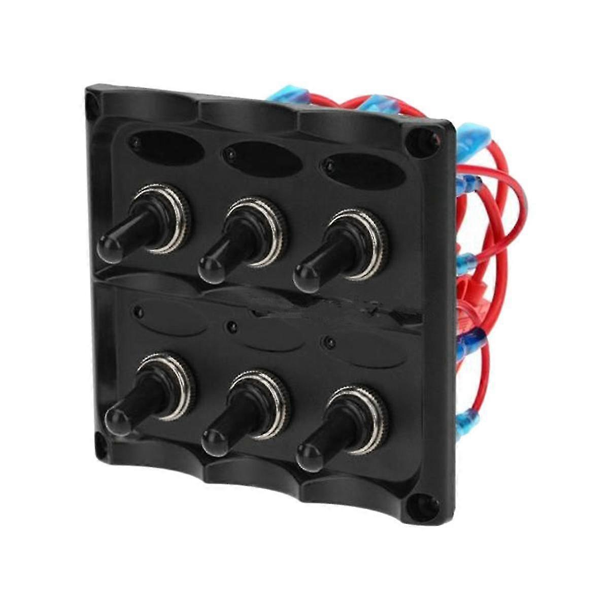 Marine Toggle Switch 6 Sets Of Control Switches Rv Car Control Switch Panel Rv Car Supplies