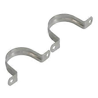 10 Pieces U Shaped Stainless Steel Pipe Clamps Tube Clips 50mm Height