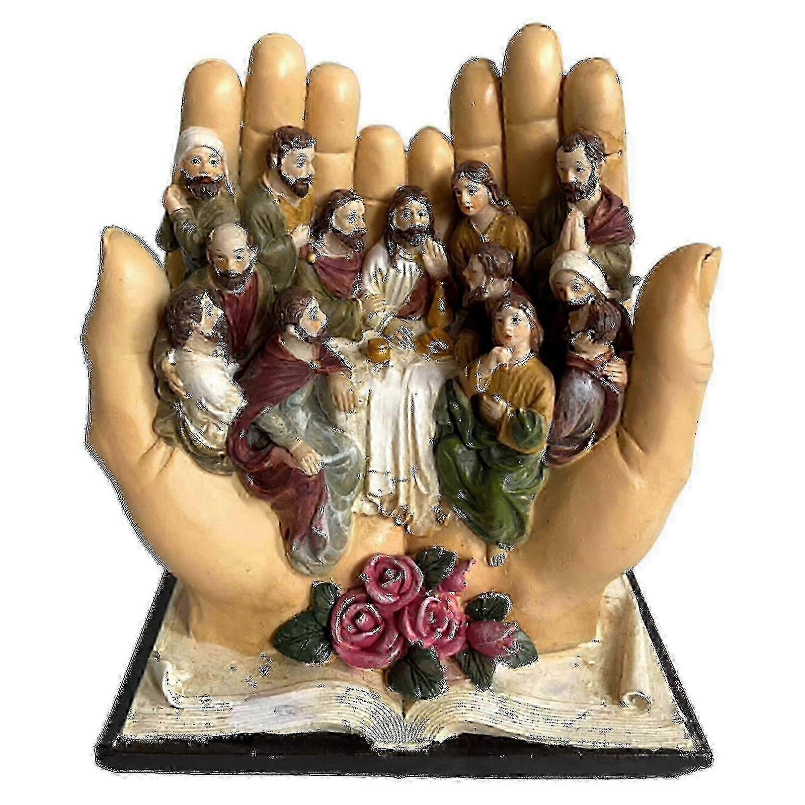 Jesus Religious Character Figurine Resin Statue The Last Supper On The For Palm For Home Church Christmas Decoration Christian Sculpture Ornament - xi
