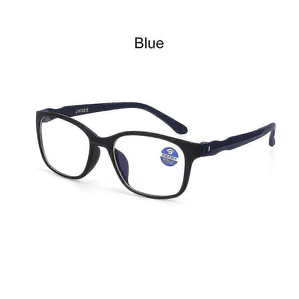 Tikuajgift Uv400 Anti Blue-ray Glasses Reading Glasses Flexible Ultralight Tr90 Computer Goggles Rad
