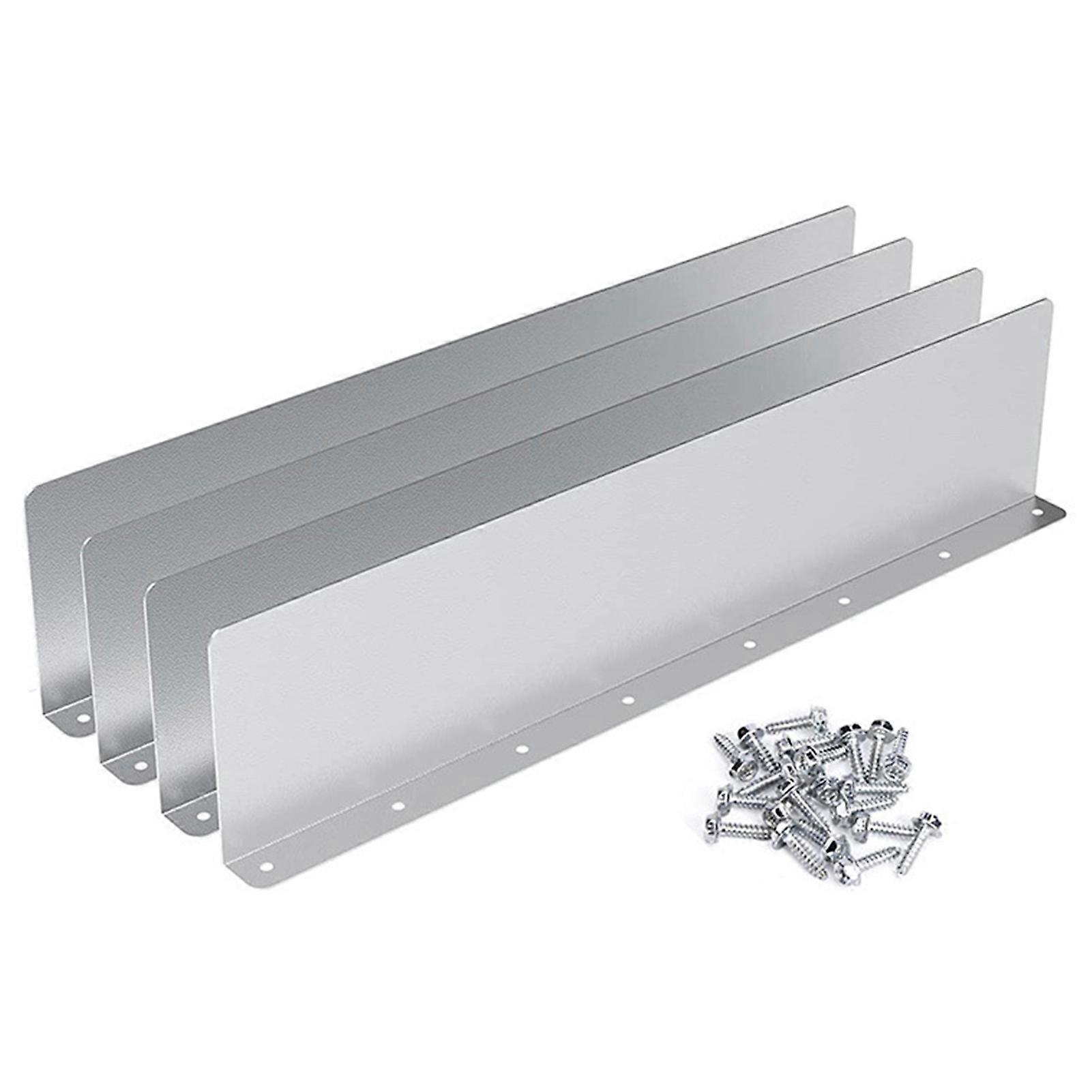 4 Pcs Gutter Valley Splash Guard Prevent Rain Damage Straight Rain Diverter Roofing Gutter Guard Rain Drip Gutter Guard Jikaixiang