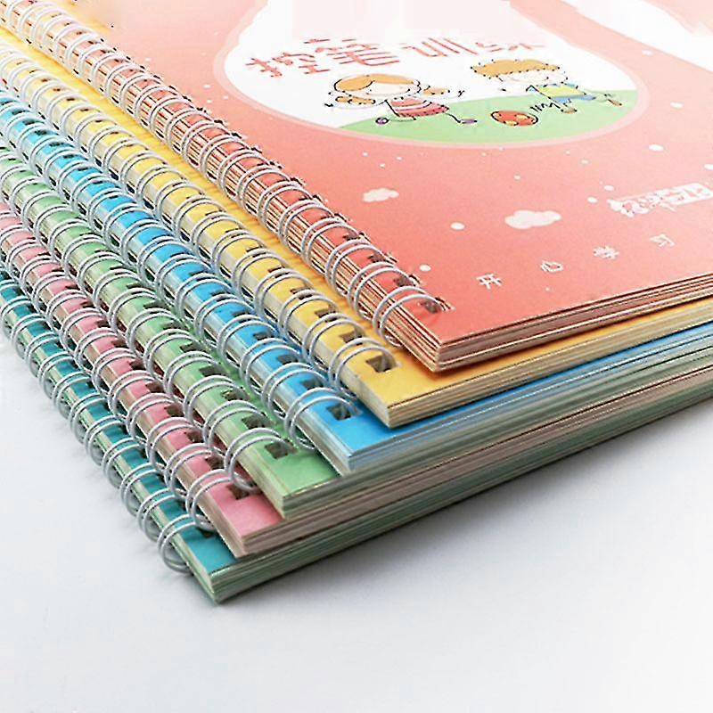 6 Books Reusable Copybook For Calligraphy Learn Painting Arithmetic Letters Children Handwriting Practice Writing Books For Kids