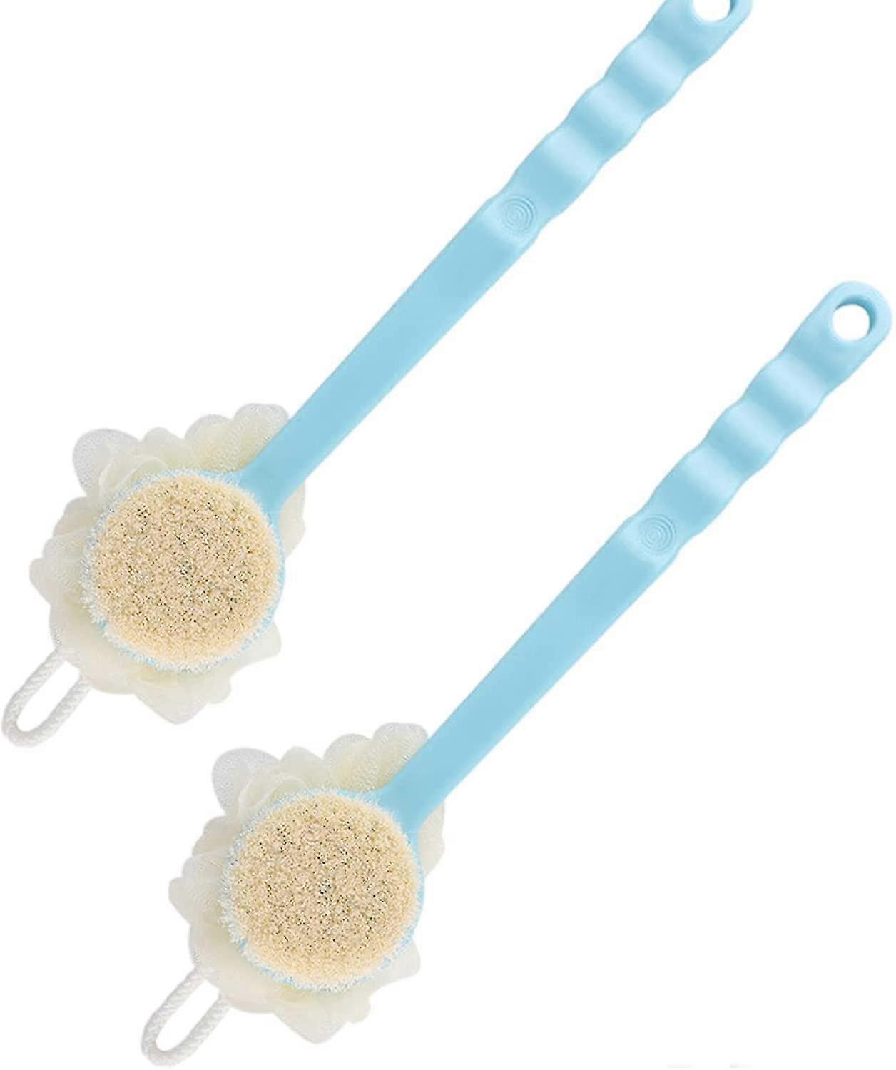2pcs Shower Body Brush, Back Scrubber