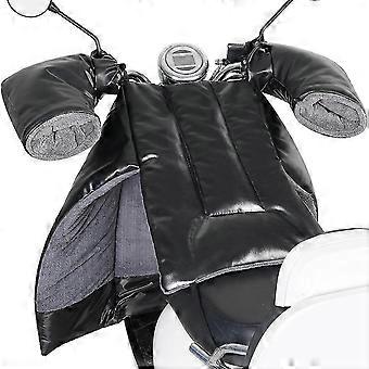 Delantal de la cubierta de la pierna del scooter con guantes de manillar, protector de la cubierta de la pierna del scooter impermeable a prueba de viento a prueba de viento