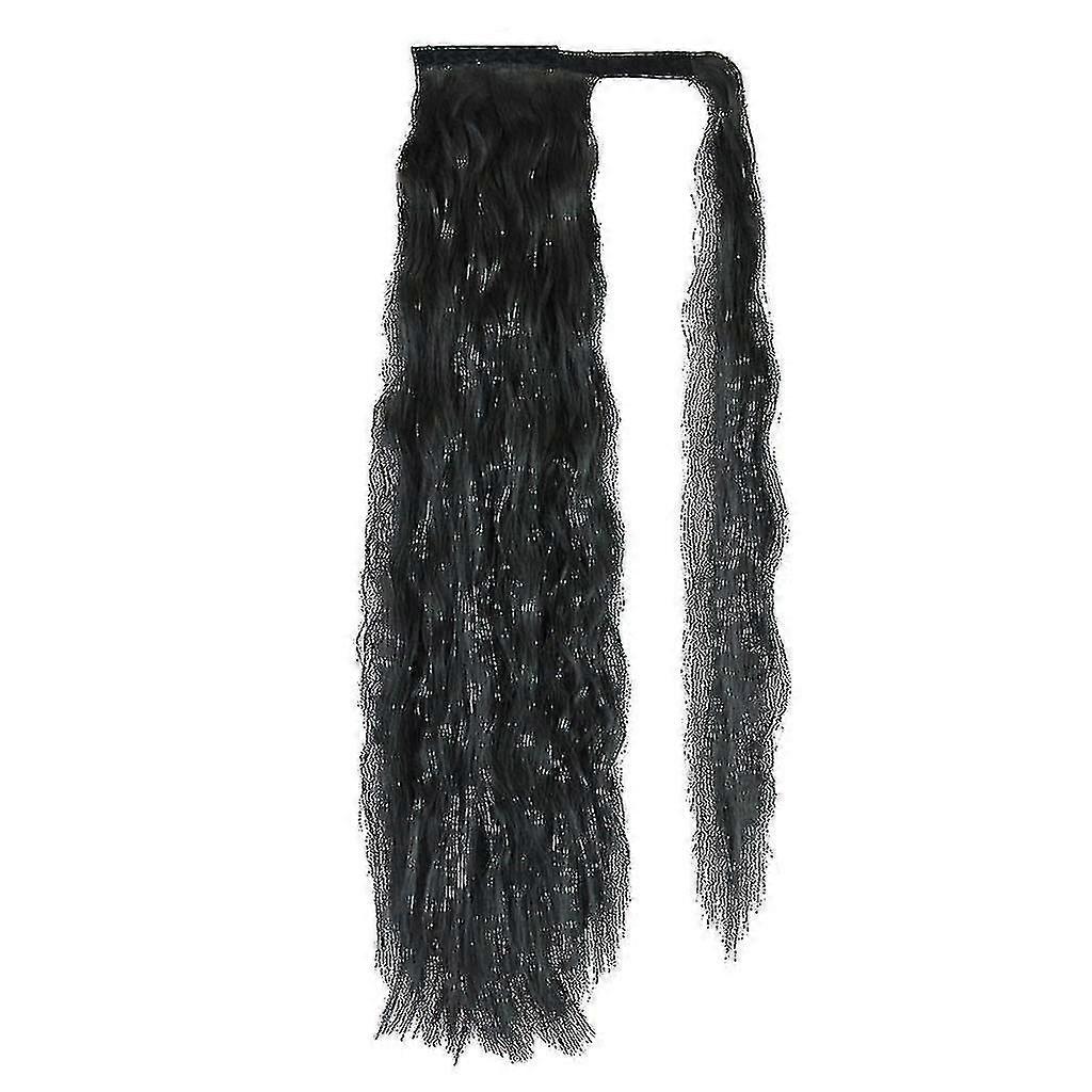 Wavy Kinky Curly Clip En Queue de Cheval Extensions de Cheveux Synthétique Naturel Wi