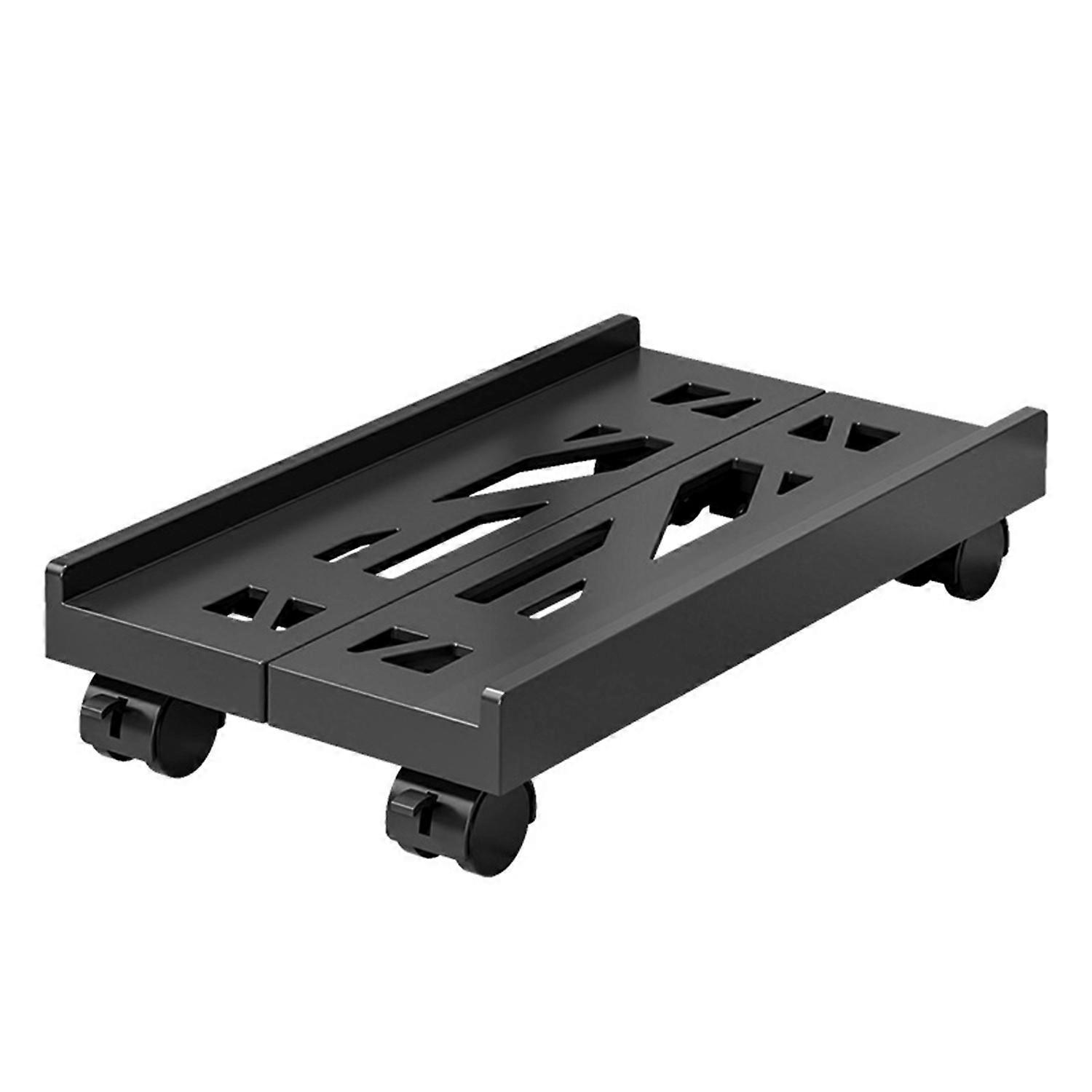 PC Tower Stand with Wheels under Desk CPU Holder Adjustable Stable Mobile Computer Host Stand for