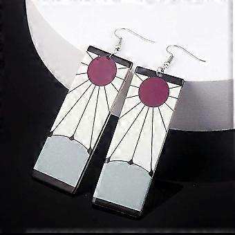 Demon Slayer Earrings Kimetsu No Yaiba Boucles D'Oreilles Kamado