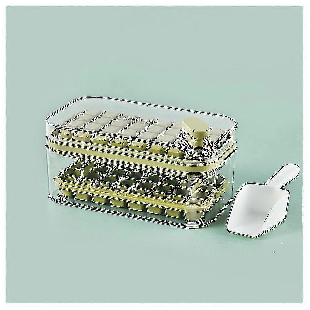 Silicone Ice Box Diy Ice Cubes Mold Press-type Ice Cubes Tray For Home 64 grids(Multiple Available)