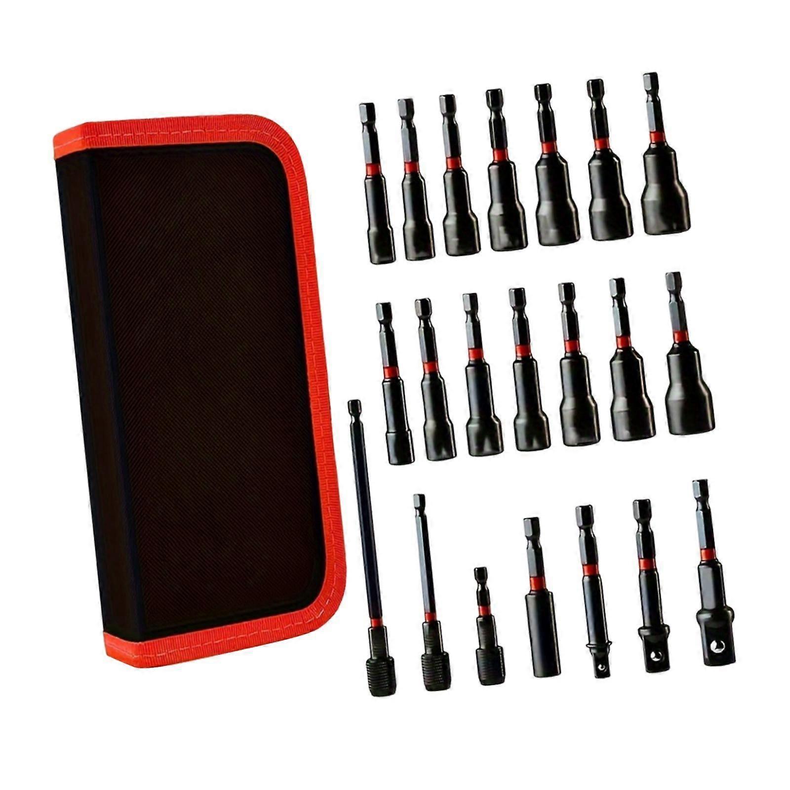 21x Attractive Nut Driver Set Practical Easy to Use Long Shank Nut Driver Bits